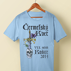 Návrh dizajnu tričiek pre motozraz Čermeľský kvet
